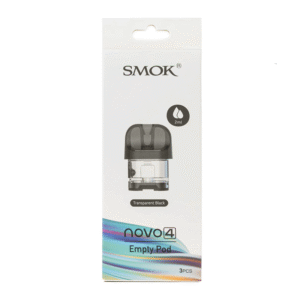 SMOK NOVO 4 EMPTY POD 3PCS - TRANSPARENT BLACK