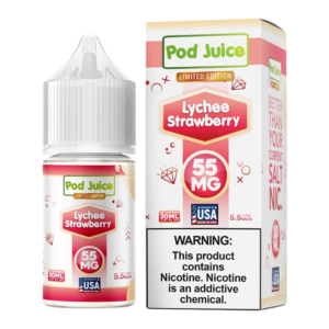 POD JUICE SALT NIC 30ML 35MG - LYCHEE STRAWBERRY