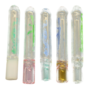 ALPHA GLASS ONE HITTER JAR - 3" CARTOON GLASS 40CT JAR