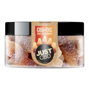 JUST CBD+THC GUMMIES 250MG - SOUR COLA GUMMIES