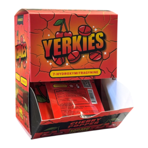 YERKIES 7-HYDROXYMITRAGYNINE CHEWABLE TABLETS 50MG 2CT - CHERRY POPPER