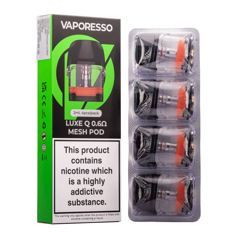 VAPORESSO LUXE Q MESH POD 4PCS - 0.60 OHMS