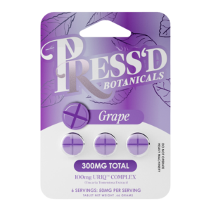 PRESS'D BOTANICALS URIQ COMPLEX EXTRACT TABLETS 100MG 3CT - GRAPE