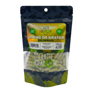 EARTH KRATOM ORGANIC CAPSULES 150CT - MAENG DA KRATOM