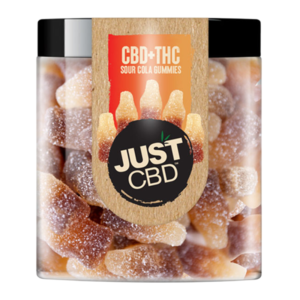 JUST CBD+THC GUMMIES 1000MG - SOUR COLA GUMMIES