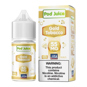 POD JUICE SALT NIC 30ML 55MG - GOLD TOBACCO