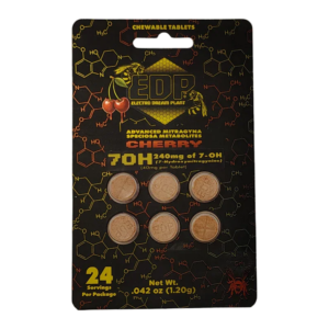 EDP 7OH 7-HYDROXYMITRAGYNINE CHEWABLE TABLETS 40MG 6CT - CHERRY