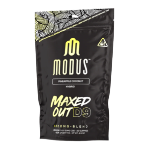 MODUS MAXED OUT BLEND D9 1000MG GUMMIES 50MG 20CT - PINEAPPLE COCONUT HYBRID