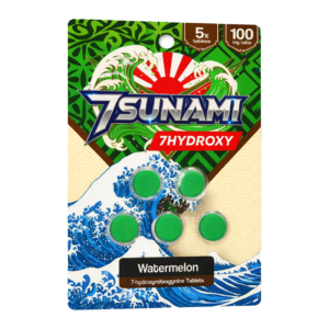 TSUNAMI 7-HYDROXY TABLETS 100MG 5CT - WATERMELON