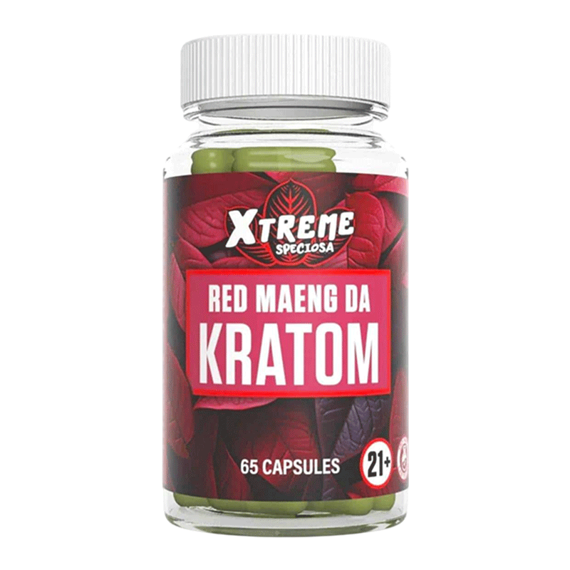 XTREME SPECIOSA KRATOM CAPSULES 65CT - RED MAENG DA