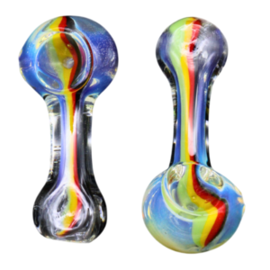ALPHA GLASS HAND PIPE - 2.5" FUME RASTA LINE
