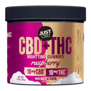 JUST CBD SLEEP GUMMIES - 10MGCBD+10MGTHC SLEEP RASPBERRY