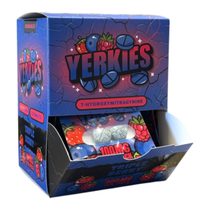 YERKIES 7-HYDROXYMITRAGYNINE CHEWABLE TABLETS 50MG 2CT - TRIPLE BERRY