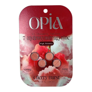 OPIA 7-HYDROXYMITRAGYNINE CHEWABLE TABLETS 30MG 4CT - CHERRY BURST