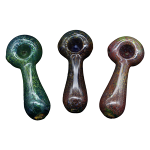 ALPHA GLASS HAND PIPE - 4.5" FRIT PARTICLE MIX COLOR