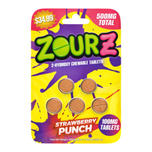 ZOURZ 7-HYDROXY CHEWABLE TABLETS 100MG 5CT - STRAWBERRY PUNCH