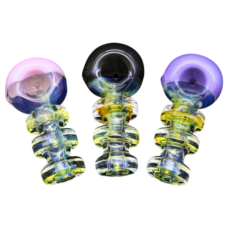 ALPHA GLASS HAND PIPE - 3.5" SLYME COLOR HEAVY