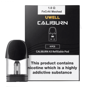 UWELL CALIBURN A3 REFILLABLE POD 4PCS - 1.0 OHMS FECRAL MESHED