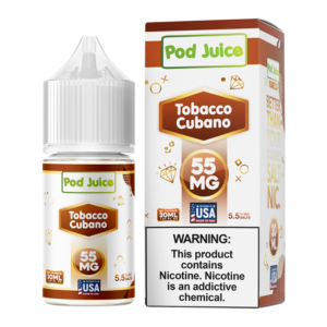 POD JUICE SALT NIC 30ML 55MG - TOBACCO CUBANO