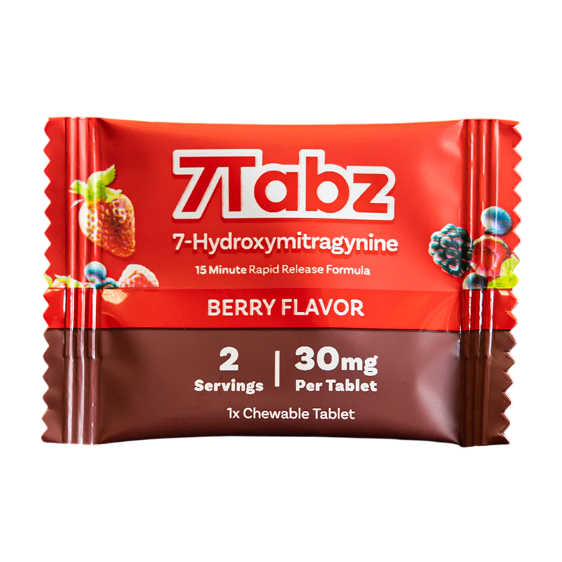 7TABZ 7-HYDROXYMITRAGYNINE PURE EXTRACT TABLETS 30MG 1CT - BERRY