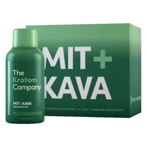 THE KRATOM COMPANY KRATOM LIQUID SHOTS BOX OF 12 - GREEN MIT + KAVA