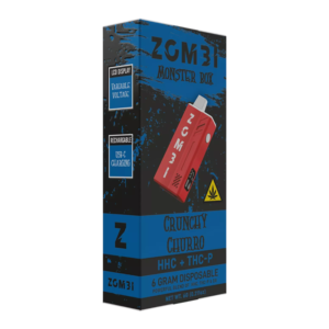 ZOMBI MONSTER BOX HHC + THC-P 6G DISPOSABLE - CRUNCHY CHURRO SATIVA