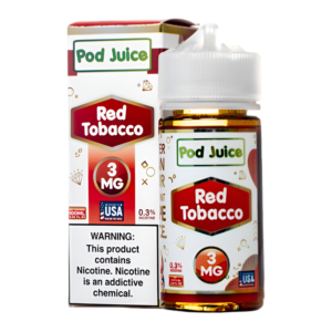 POD JUICE 100ML 6MG - RED TOBACCO