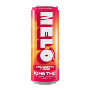 MELO THC BEVERAGE 12FLOZ 10MG - STRAWBERRY MANGO