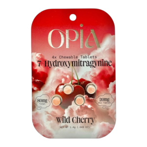 OPIA 7-HYDROXYMITRAGYNINE CHEWABLE TABLETS 20MG 4CT - WILD CHERRY