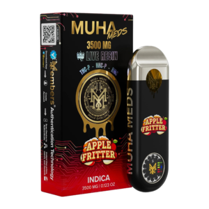 MUHA MEDS LIVE RESIN DISPOSABLE 3500MG - APPLE FRITTER INDICA