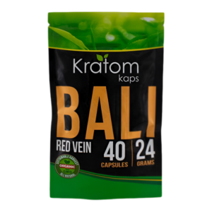 KRATOM KAPS KRATOM TABLETS 40CT - RED VEIN BALI