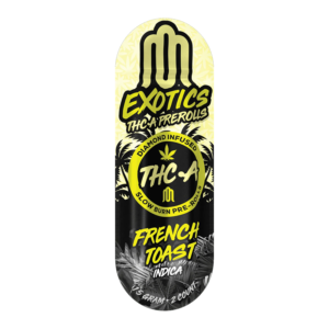 MODUS EXOTICS DIAMOND INFUSED SLOW BURNING 1.5G 2PK THC-A PRE-ROLLS - FRENCH TOAST INDICA