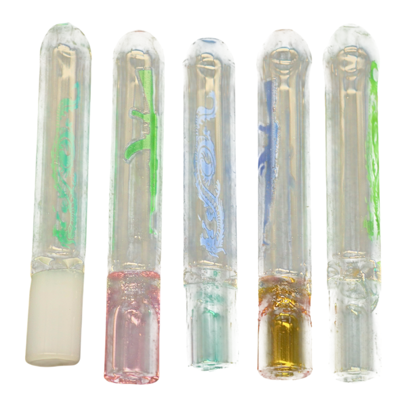 ALPHA GLASS ONE HITTER JAR - 3" CARTOON GLASS 40CT JAR