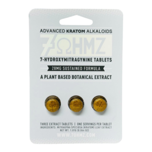 7 OHMZ ADVANCED KRATOM ALKALOIDS 7-HYDROXYMITRAGYNINE TABLETS SUSTAINED RELEASE FORMULA 28MG 3CT - UNFLAVORED