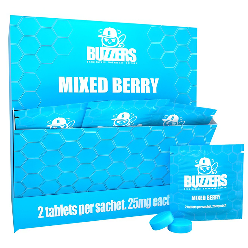 BUZZERS PROPRIETARY BOTANICAL EXTRACT TABLETS 25MG 2CT - MIXED BERRY