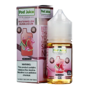 POD JUICE PJ5000 SALT NIC 30ML 35MG - WATERMELON BUBBLEGUM