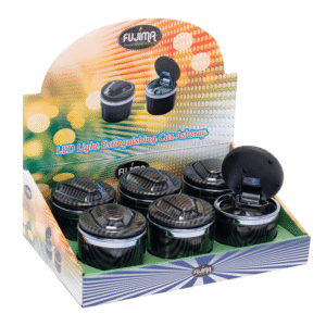 FUJIMA ASHTRAY - EX42 CARBON FIBER LED LIGHT BOX OF 6