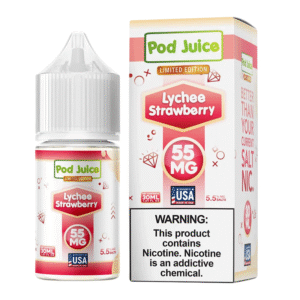 POD JUICE SALT NIC 30ML 35MG - LYCHEE STRAWBERRY