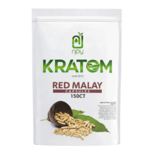 NJOY'S KRATOM CAPSULES 150CT - RED MALAY