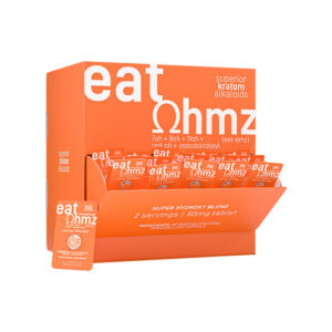 EXODUS EAT OHMZ SUPERIOR KRATOM ALKALOIDS 7OH+8OH+11OH+RED-OH+PSEUDOINDOXYL SUPER HYDROXY BLEND TABLETS 50MG 1CT - ORANGE