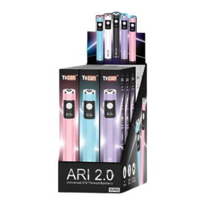 YOCAN ARI 2.0 CARTRIDGE BATTERY BOX OF 15 - ASSORTED COLORS