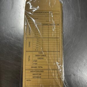 CASHIER'S DEPOSIT SLIPS 100CT