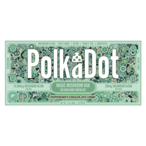 POLKA DOT MAGIC MUSHROOM BLEND CHOCOLATE BAR 500MG - PEPPERMINT CHOCOLATE CRISP