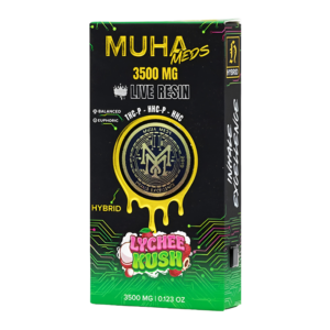 MUHA MEDS LIVE RESIN DISPOSABLE 3500MG - LYCHEE KUSH HYBRID