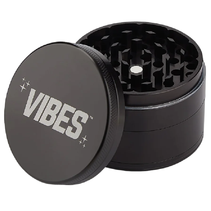 VIBES GRINDER 4 CHAMBER - BLACK