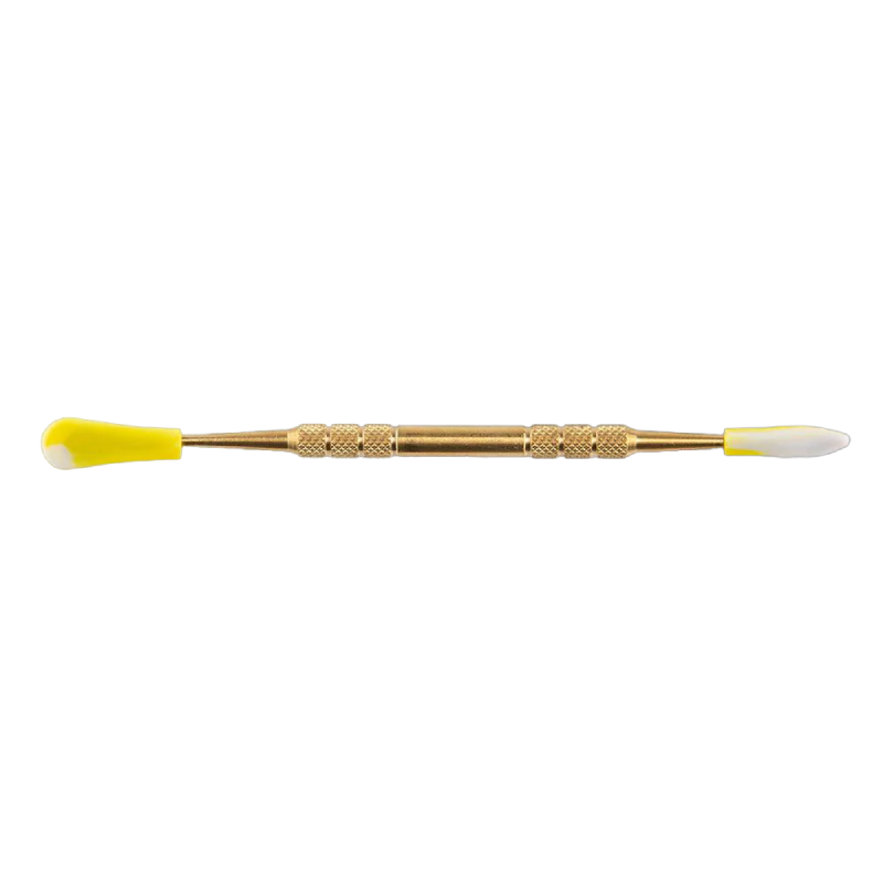 STAINLESS STEEL DABBER TOOLS WITH SILICONE TIPS JAR OF 20 - GOLD