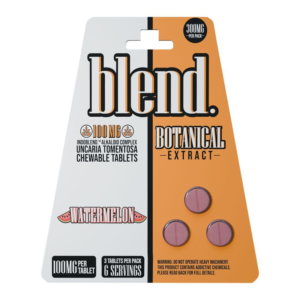 BLEND INDOBLEND ALKALOID UNCARIA TOMETOSA TABLETS 100MG 3CT - WATERMELON
