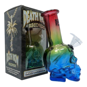 DEATH ROW RECORDS SKULL WATER PIPE 6" BUBBLER - SPECTRUM