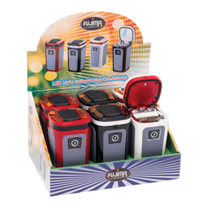 FUJIMA ASHTRAY - EX41 SQUARE LED LIGHT EXTINGUISHING BOX OF 6