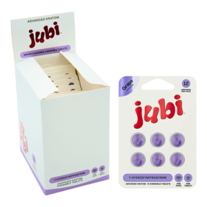 JUBI ADVANCED KRATOM 7-HYDROXYMITRAGYNINE TABLETS 30MG 6CT - GRAPE